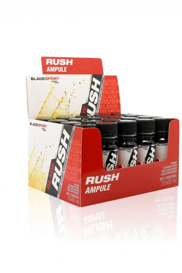 Blade Rush Pre-Workout Shot® (folyadék állagú edzés előtti készítmény, 20x60 ml)